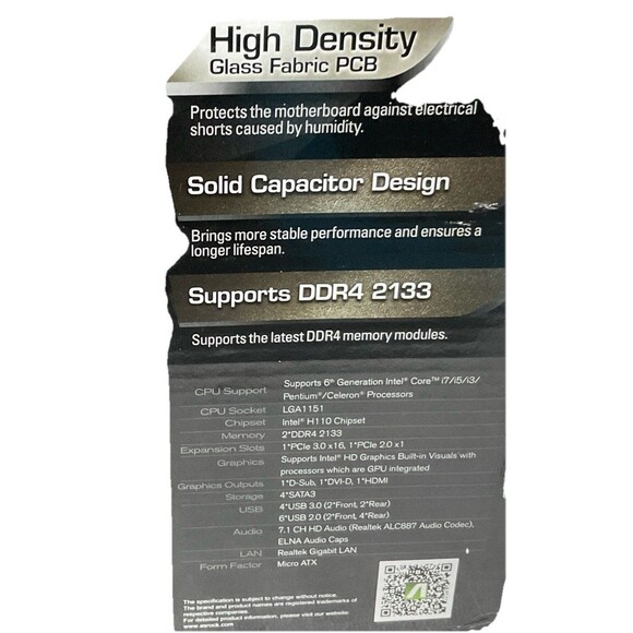 ASRock MB 1151 H110M-HDV 3.0 (D,HDMI,USB3) - Picture 8 of 11